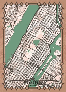 Manhattan Map Print