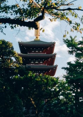 Japanese Temple Kanei-ji Tokyo