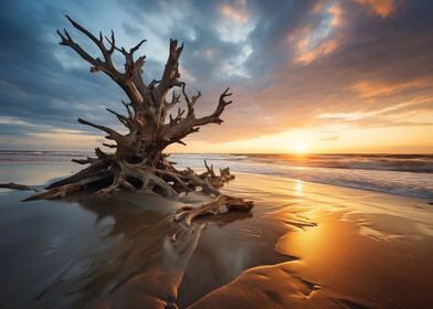 Driftwood Sunset