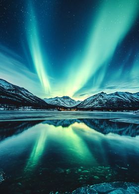 Northern Lights Reflection