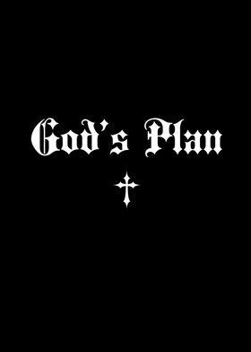 God's Plan Goth Font Cross