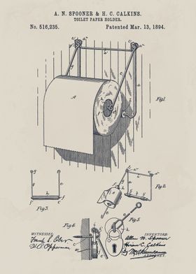 Toilet Paper Holder Patent