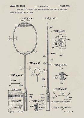 Badminton Racket Patent