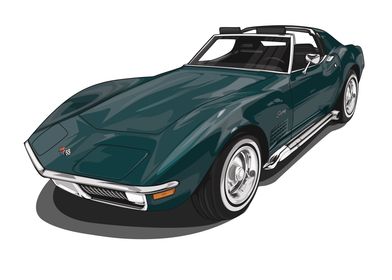 Corvette C3 StingRay Green