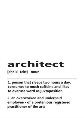 Architect Definition Print