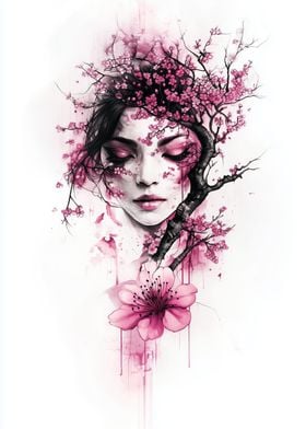 Cherry Blossom Woman