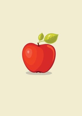 Red Apple Illustration