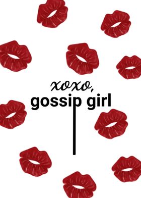 Gossip Girl Lips Print