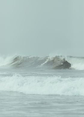 Pacific Ocean waves crashing