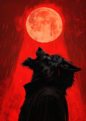 Werewolf Under Blood Moon