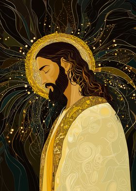 Jesus with Golden Halo