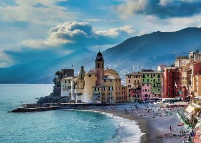 Italian Coastal Town Camogli Liguria