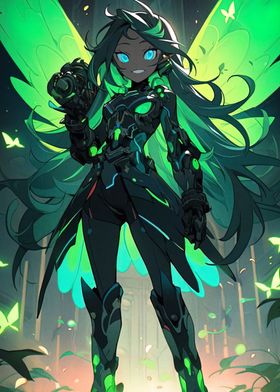 Green-Haired Cyborg Fairy