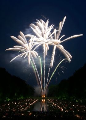 Fireworks Display Over Water