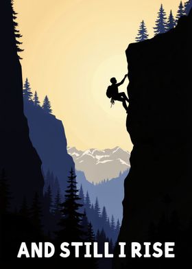 And Still I Rise - Climber Silhouette