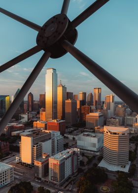 Dallas through the Reunion Tower