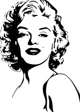 Marilyn Monroe Silhouette