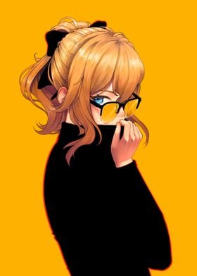 Anime Girl with Sunglasses