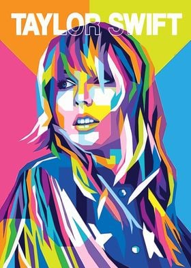 Taylor Swift Pop Art Portrait