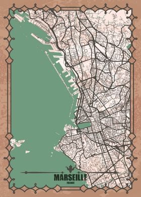 Marseille City Map