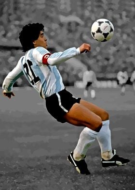 Maradona Soccer Action