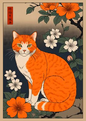 Cat Japanese Art