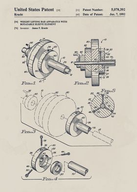 Weight Lifting Bar Patent