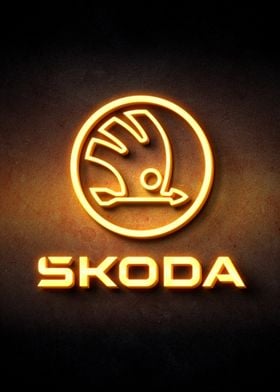 Skoda Logo Neon Sign