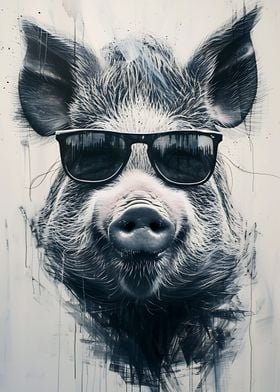 Pig in Sunglasses