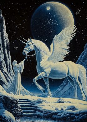 Winged Unicorn Woman