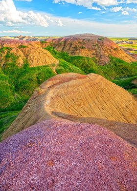 Colorful Badlands Landscape