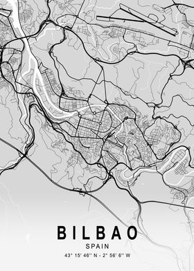 Bilbao Light City Map