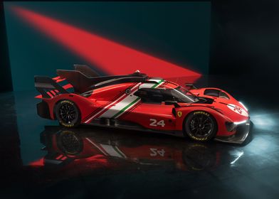 Ferrari Hypercar Race Car