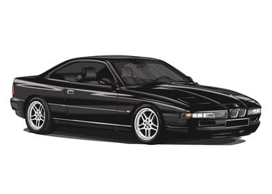 BMW 850i E31 Black