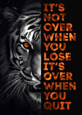 Tiger Motivation Poster