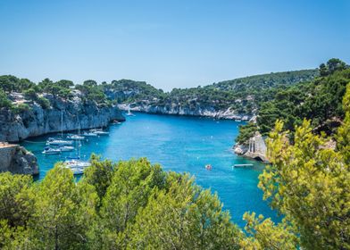 Calanque Bay Landscape in Cassis