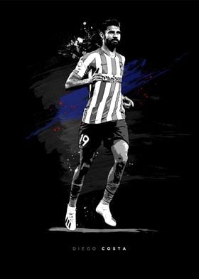 Diego Costa Football Art