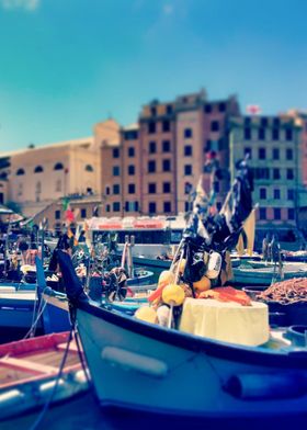 Fishing Boats at Harbor