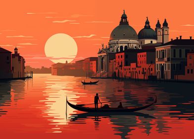 Venice Sunset Gondola