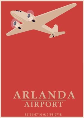 Arlanda Airport Poster