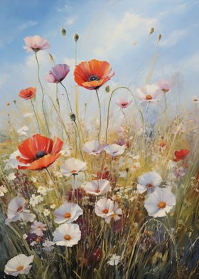 Poppy Field Painting