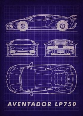 Lamborghini Aventador Blueprint