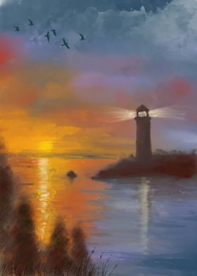 Lighthouse Sunset