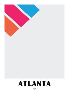 Atlanta 1996 Minimalist Poster