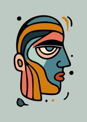 Abstract Face Art