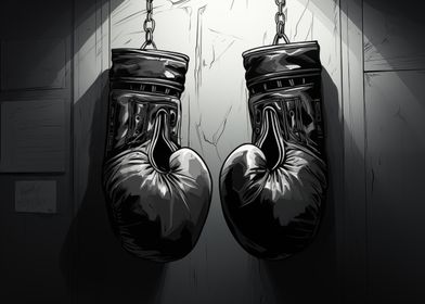 Boxing Gloves Hanging