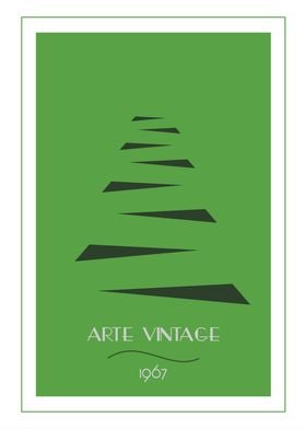 Vintage Art Tree Poster