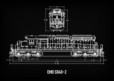 EMD SD40-2 Locomotive