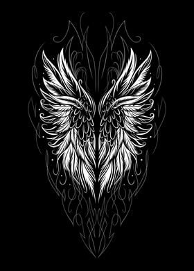 Angel Wings Tattoo Design