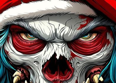 Evil Santa Skull